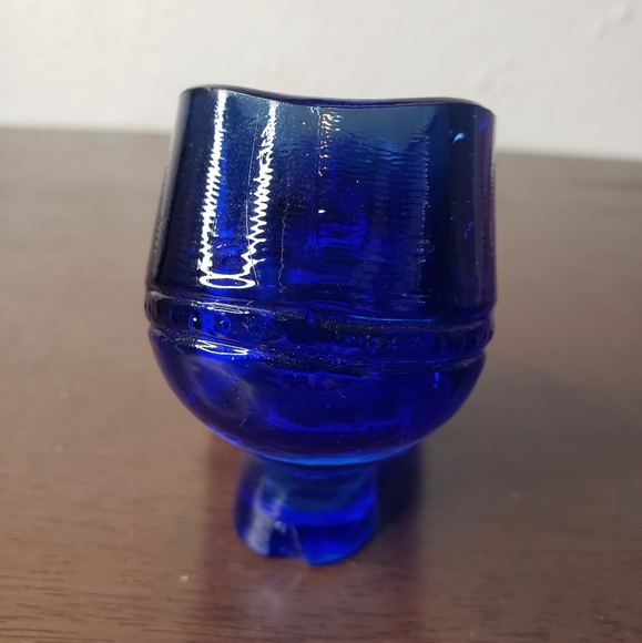 Vintage Cobalt Glass Slipper - Picture 4 of 8